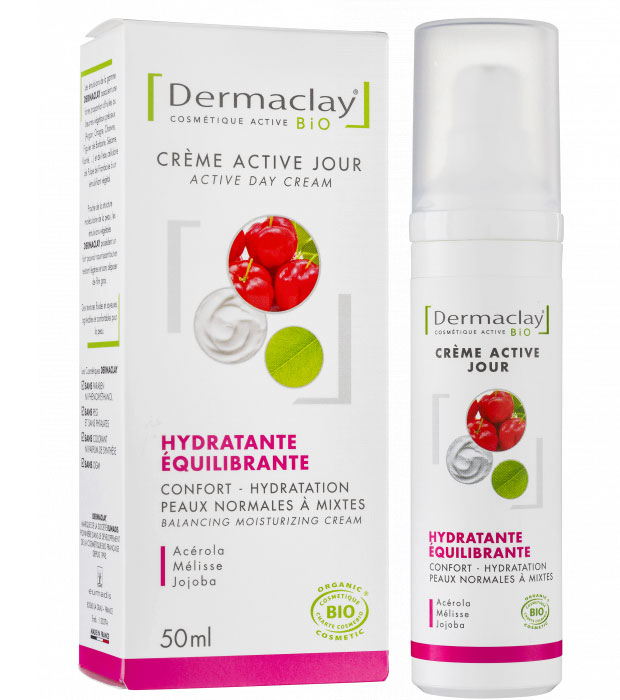 Crème Hydratante Bio visage: Crème HYDRATANTE EQUILIBRANTE 50 ml - DERMACLAY
