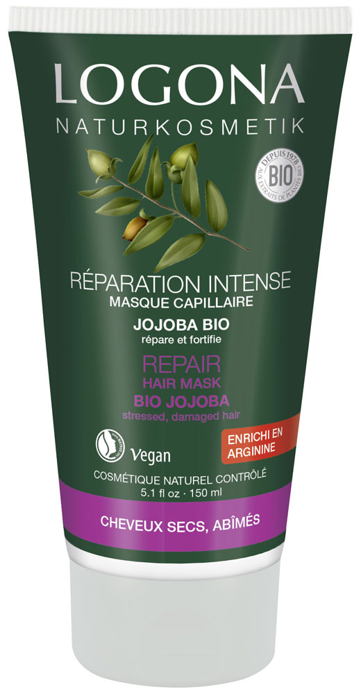 Logona Masque Capillaire Réparateur au Jojoba Tous Cheveux 150ml