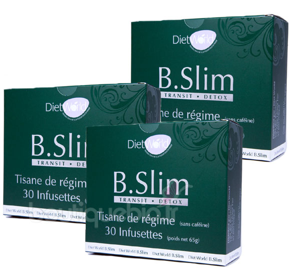 B.Slim - Tisane De Régime Lot De 3 Boîtes De 30 Infusettes - Boutique Bio